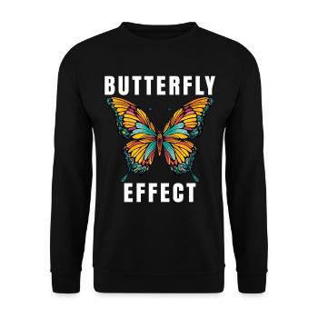 Techno Geschenk Rave Festival Party Musik Tekk EDM - Unisex Pullover - Schwarz - Vorne - Alina (178cm) & Michal (187cm)