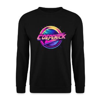 Berlin Köpenick Souvenir Cöpenick Retro-Style - Unisex Sweatshirt - black - Front - Alina (178cm) & Michal (187cm)