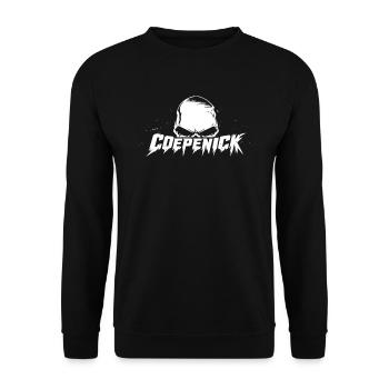 Berlin Köpenick Souvenir Cöpenick Skull Design - Unisex Pullover - Schwarz - Vorne - Alina (178cm) & Michal (187cm)