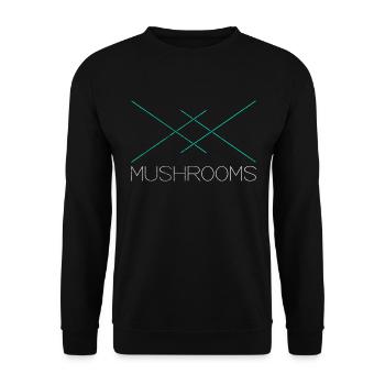 Mushrooms - Unisex Pullover - Schwarz - Vorne - Alina (178cm) & Michal (187cm)