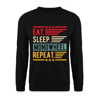 EUC Monowheel - Unisex Sweatshirt - black - Front - Alina (178cm) & Michal (187cm)