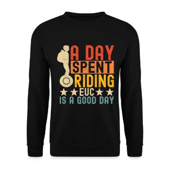 EUC Monowheel - Unisex Sweatshirt - black - Front - Alina (178cm) & Michal (187cm)