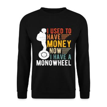 EUC Monowheel - Unisex Sweatshirt - black - Front - Alina (178cm) & Michal (187cm)