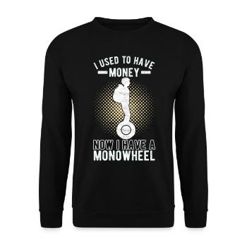 EUC Monowheel - Unisex Sweatshirt - black - Front - Alina (178cm) & Michal (187cm)