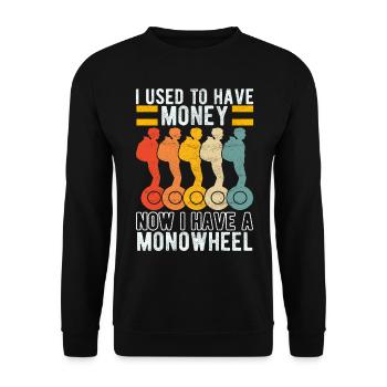 EUC Monowheel - Unisex Sweatshirt - black - Front - Alina (178cm) & Michal (187cm)