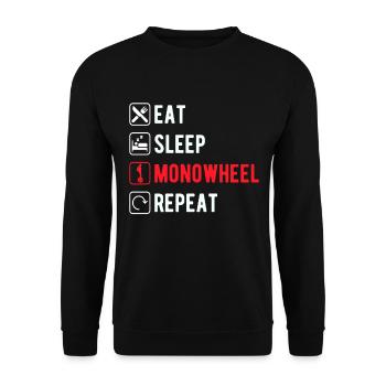 EUC Monowheel - Unisex Sweatshirt - black - Front - Alina (178cm) & Michal (187cm)