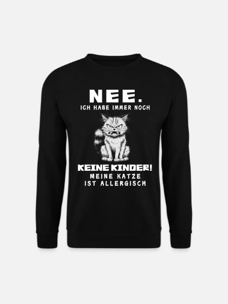 Cat Tshirt Funny Funny Humor Sarcasm Kitty - Unisex Sweatshirt - black