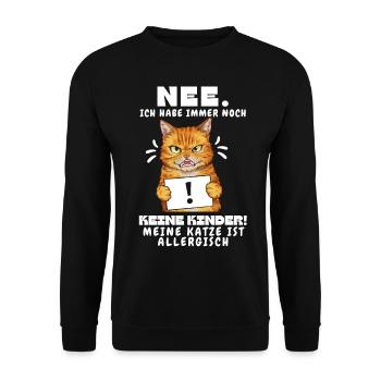 Tshirt chat Drôle Drôle Humour Sarcasme Kitty - Sweat-shirt Unisexe - noir - Devant - Alina (178cm) & Michal (187cm)