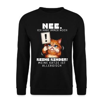 Tshirt chat Drôle Drôle Humour Sarcasme Kitty - Sweat-shirt Unisexe - noir - Devant - Alina (178cm) & Michal (187cm)