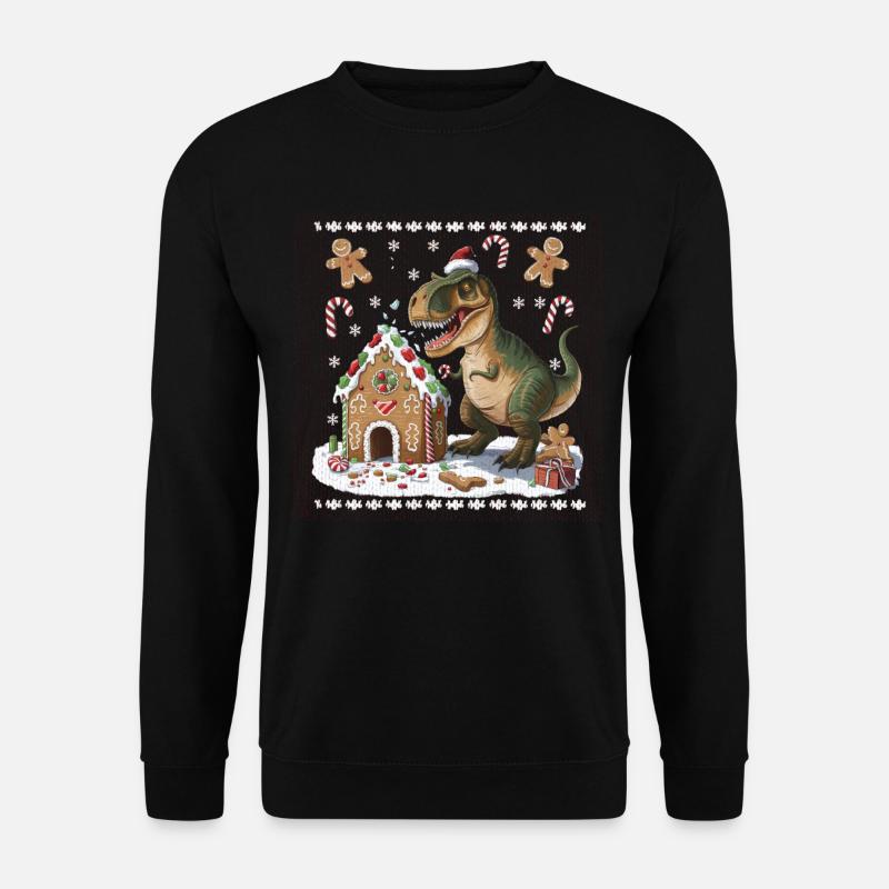 Dinosaure Moche Noël Noël Trex - Sweat-shirt Unisexe - noir