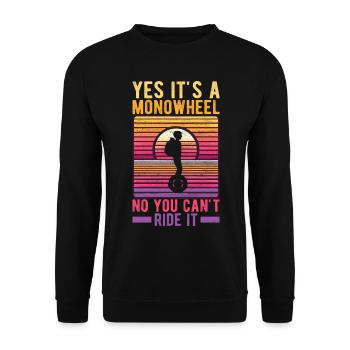 EUC Monowheel - Unisex Pullover - Schwarz - Vorne - Alina (178cm) & Michal (187cm)
