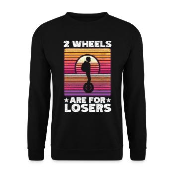 EUC Monowheel - Unisex Pullover - Schwarz - Vorne - Alina (178cm) & Michal (187cm)