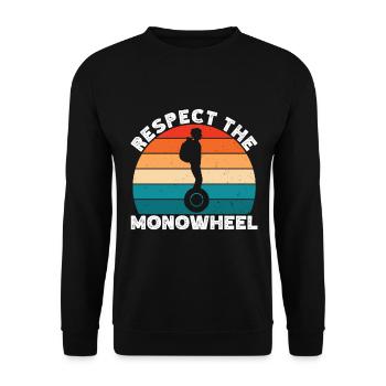 EUC Monowheel - Unisex Sweatshirt - black - Front - Alina (178cm) & Michal (187cm)