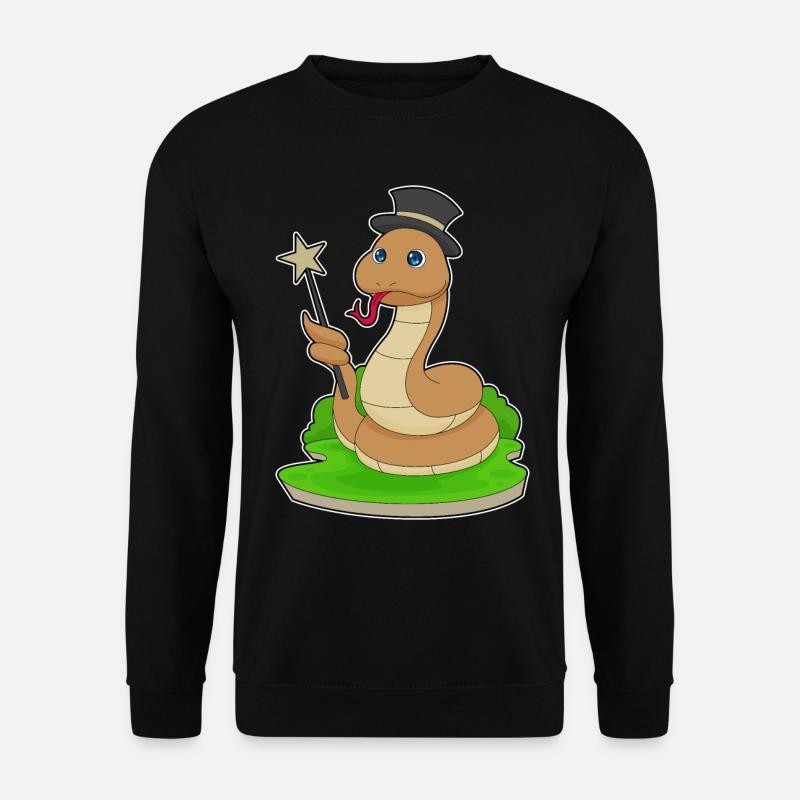 Snake Wizard Wand - Unisex Sweatshirt - black