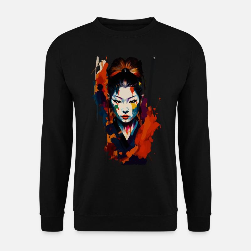 Samurai Warrior - Splash Art - Unisex Sweatshirt - black