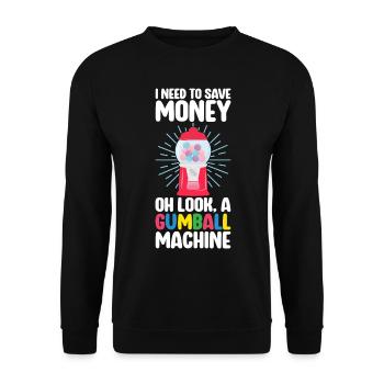 Machine à chewing-gum Machine à chewing-gum - Sweat-shirt Unisexe - noir - Devant - Alina (178cm) & Michal (187cm)