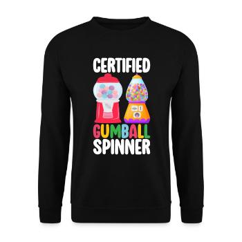 Machine à chewing-gum Machine à chewing-gum - Sweat-shirt Unisexe - noir - Devant - Alina (178cm) & Michal (187cm)