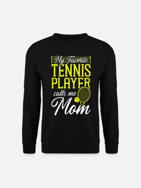 Funny Tennis Player Racket Mom - Unisex Pullover - Schwarz