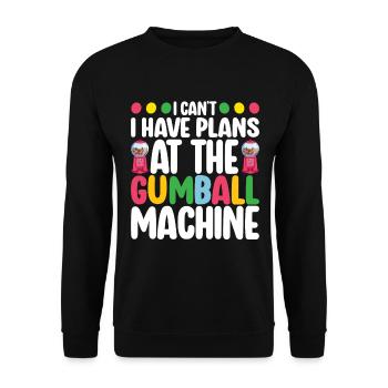 Machine à chewing-gum Machine à chewing-gum - Sweat-shirt Unisexe - noir - Devant - Alina (178cm) & Michal (187cm)