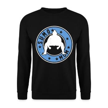 Sumo Fighter Mom Sumo Wrestler Sumo Mama Sumo - Unisex Sweatshirt - black - Front - Alina (178cm) & Michal (187cm)
