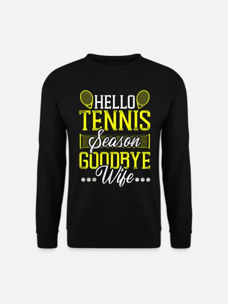 Funny Tennis Player Racket Husband - Unisex Pullover - Schwarz