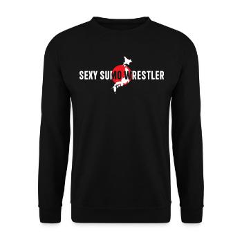 Sumo Fighter Sumo Wrestling - Lutteur de sumo sexy - Sweat-shirt Unisexe - noir - Devant - Alina (178cm) & Michal (187cm)