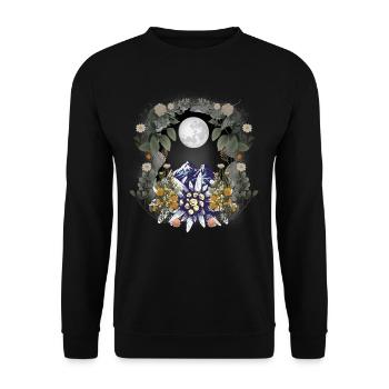 Mountains Mountain Mountains Mountaineering Austria Tyrol - Unisex Sweatshirt - black - Front - Alina (178cm) & Michal (187cm)