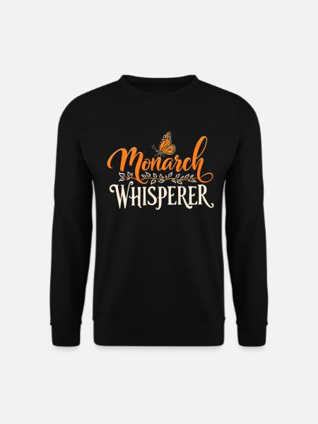 Schmetterling, Monarch Whisperer, Entomologe - Unisex Pullover - Schwarz