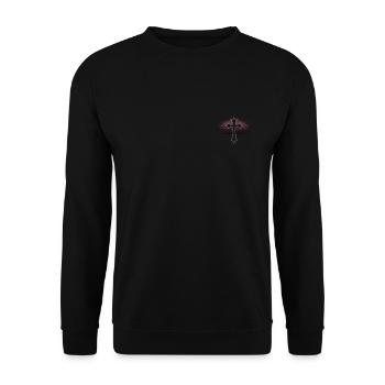 Jesus Christ Christian Christianity God Bible - Unisex Sweatshirt - black - Front - Alina (178cm) & Michal (187cm)