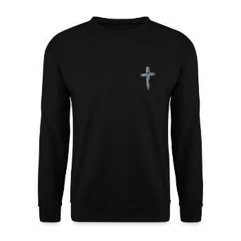 Jésus-Christ Christianisme Dieu Bible - Sweat-shirt Unisexe - noir - Devant - Alina (178cm) & Michal (187cm)