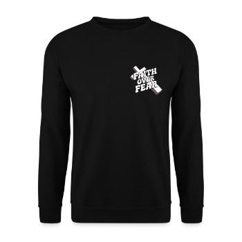Jésus-Christ Christianisme Dieu Bible - Sweat-shirt Unisexe - noir - Devant - Alina (178cm) & Michal (187cm)