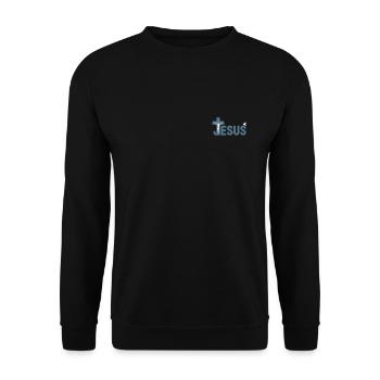 Jesus Christ Christian Christianity God Bible - Unisex Sweatshirt - black - Front - Alina (178cm) & Michal (187cm)