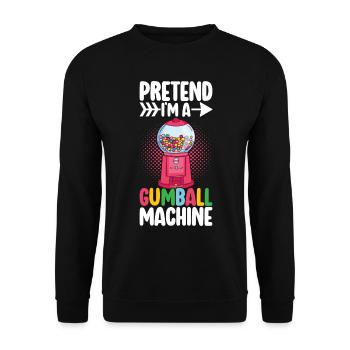 Gumball Machine Kaugummiautomat - Unisex Pullover - Schwarz - Vorne - Alina (178cm) & Michal (187cm)