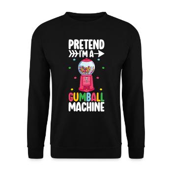 Machine à boules de gomme - Sweat-shirt Unisexe - noir - Devant - Alina (178cm) & Michal (187cm)