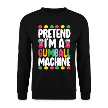 Machine à chewing-gum Machine à chewing-gum - Sweat-shirt Unisexe - noir - Devant - Alina (178cm) & Michal (187cm)