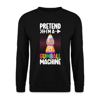 Gumball Machine Kaugummiautomat - Unisex Pullover - Schwarz - Vorne - Alina (178cm) & Michal (187cm)