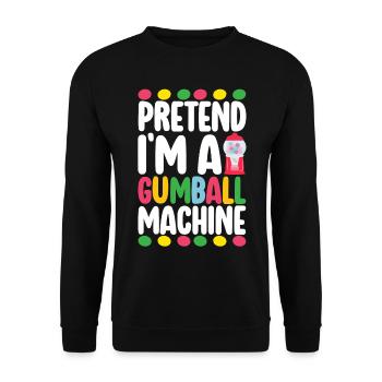 Gumball Machine Kaugummiautomat - Unisex Pullover - Schwarz - Vorne - Alina (178cm) & Michal (187cm)