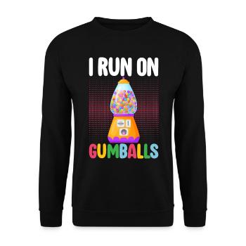 Machine à boules de gomme - Sweat-shirt Unisexe - noir - Devant - Alina (178cm) & Michal (187cm)