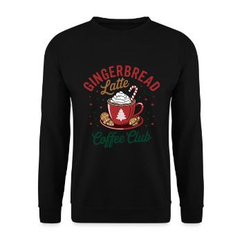 Gingerbread Latte Coffee Club - Holiday Mood - Sweat-shirt Unisexe - noir - Devant - Alina (178cm) & Michal (187cm)