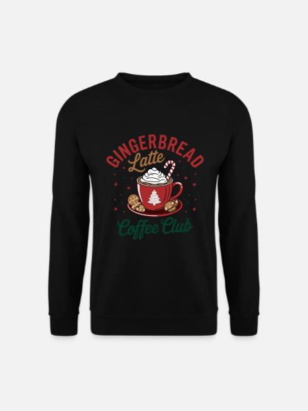 Gingerbread Latte Coffee Club - Holiday Mood - Sweat-shirt Unisexe - noir