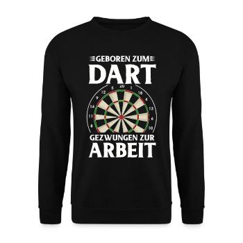 Cadeau de fléchettes Jeu de fléchettes Bullseye - Sweat-shirt Unisexe - noir - Devant - Alina (178cm) & Michal (187cm)