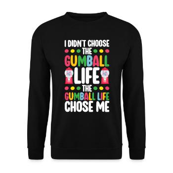 Gumball Machine Kaugummiautomat - Unisex Pullover - Schwarz - Vorne - Alina (178cm) & Michal (187cm)
