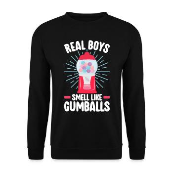 Gumball Machine Kaugummiautomat - Unisex Pullover - Schwarz - Vorne - Alina (178cm) & Michal (187cm)