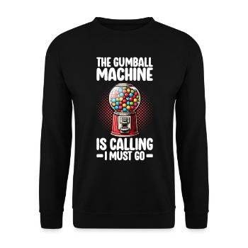 Machine à chewing-gum Machine à chewing-gum - Sweat-shirt Unisexe - noir - Devant - Alina (178cm) & Michal (187cm)