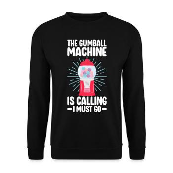 Machine à chewing-gum Machine à chewing-gum - Sweat-shirt Unisexe - noir - Devant - Alina (178cm) & Michal (187cm)