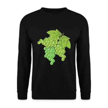 Grapes Grapes Grapes Vine Garden - Unisex Sweatshirt - black - Front - Alina (178cm) & Michal (187cm)