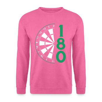 Dart Geschenk Dartboard Dartspieler Bullseye - Unisex Pullover - Pink - Vorne