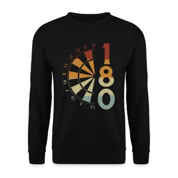 Cadeau de fléchettes Jeu de fléchettes Bullseye - Sweat-shirt Unisexe - noir - Devant - Alina (178cm) & Michal (187cm)