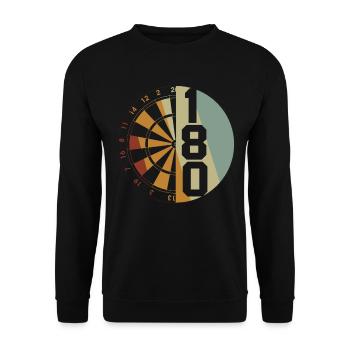 Cadeau de fléchettes Jeu de fléchettes Bullseye - Sweat-shirt Unisexe - noir - Devant - Alina (178cm) & Michal (187cm)