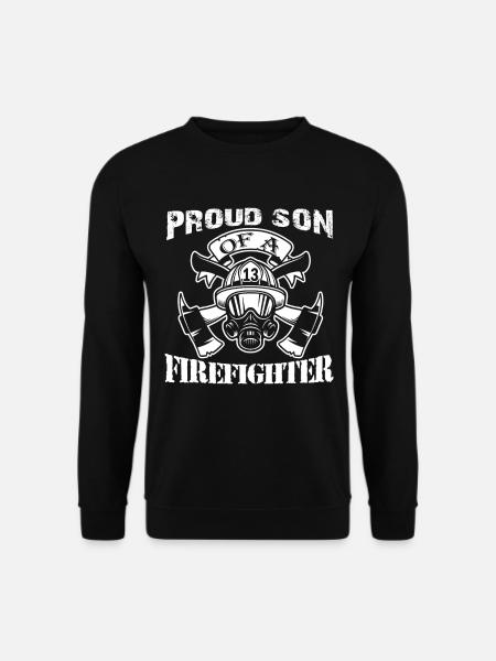 Proud Son Of A Firefighter - Unisex Sweatshirt - black